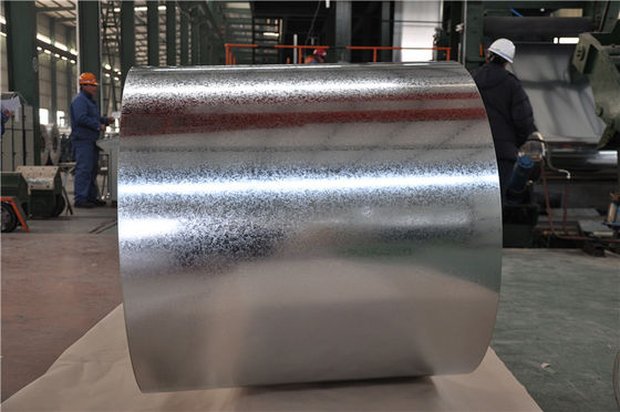 Bobina di acciaio DX51D zincato a caldo con rivestimento di zinco da 40-450 g/m² per l'edilizia e la lavorazione di lamiere