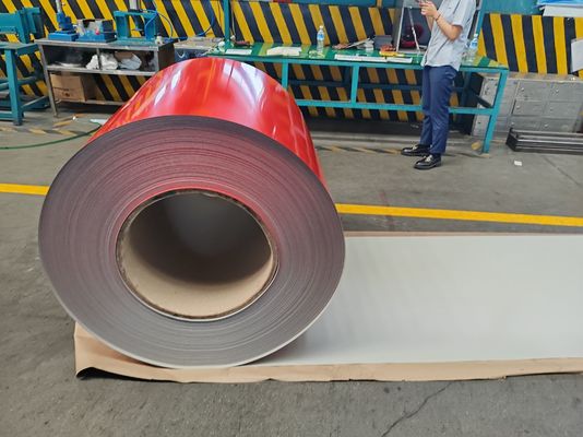 comprare 2/1 bobina in acciaio colorato pre-tinto con vernice posteriore da 5 ‰ 15 μm e larghezza da 700 ‰ 1250 mm per la fabbricazione di tetti e pannelli online manufacture