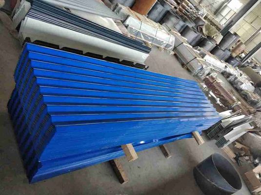comprare Piatti di copertura in acciaio ondulato galvalume rivestiti di colori resistenti all'usura per edifici industriali e civili online manufacture