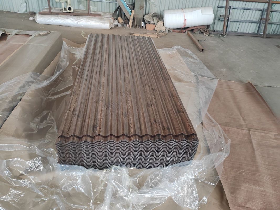 0.50mm DX51D Z120 lamiere di copertura in acciaio ondulato per tetti industriali e residenziali