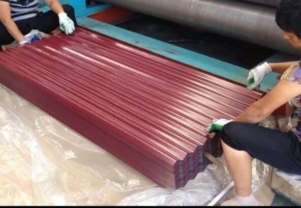 Colore JIS G3322 CGLCC ASTM A792 EN10169 DX51D+AZ Lastre di copertura in acciaio ondulato