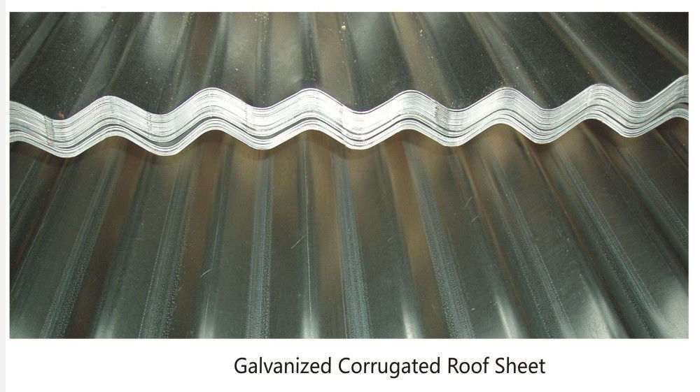 AS 1397 G550 Lastra di copertura galvanizzata ondulata piena dura con profilo ondulato da 76 mm e rivestimento in zinco da 40 ‰ 275 g/m2