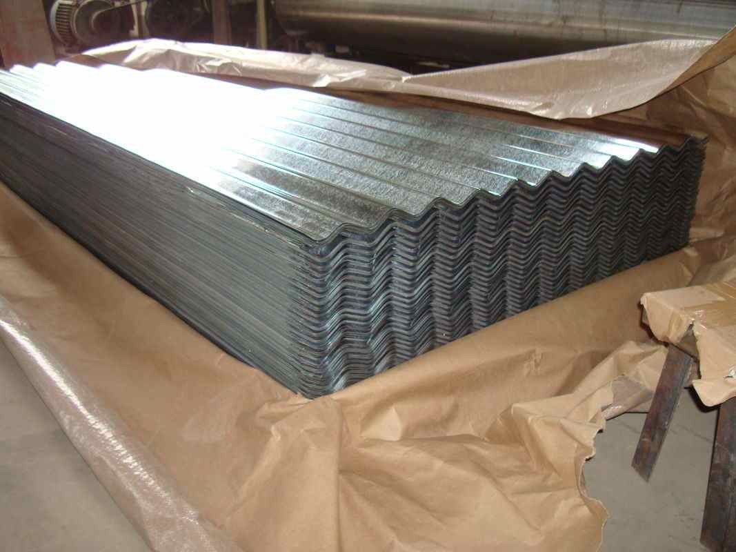 JIS SGCC / SGCH / G550 Lastra galvanizzata ondulata con rivestimento Z20  Z275 per applicazioni su tetto e pareti