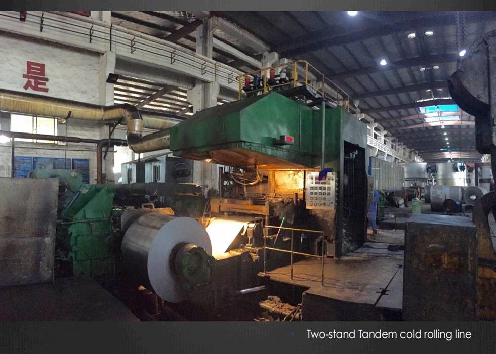 0.50 mm bobina di lamiera di acciaio laminata a freddo rivestita di stagno per applicazioni di imballaggio e contenitori metallici