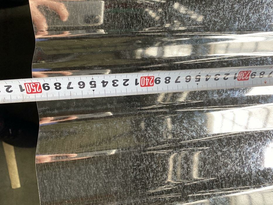 AS 1397 G550 Lastra di copertura galvanizzata ondulata piena dura con profilo ondulato da 76 mm e rivestimento in zinco da 40 ‰ 275 g/m2